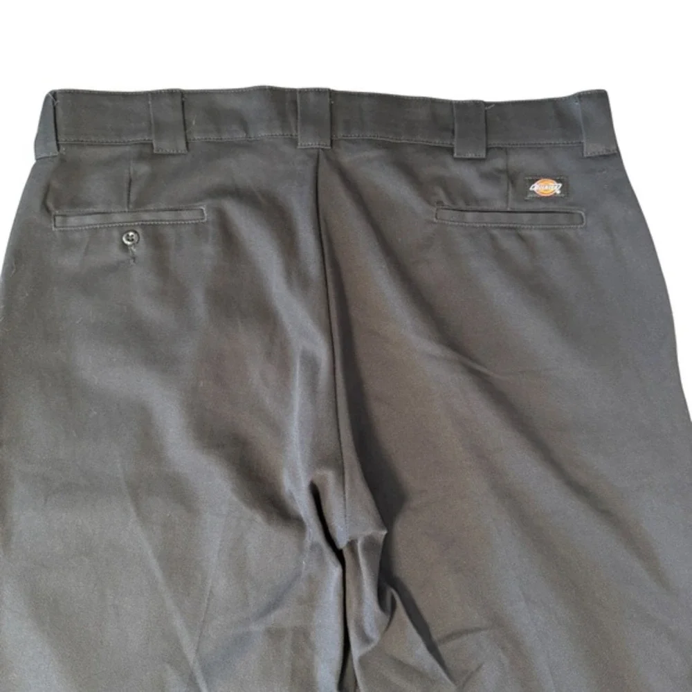 Dickies‎ Black Pants Work Slacks Mens 874 Original Fit Flex Straight Leg 44x30